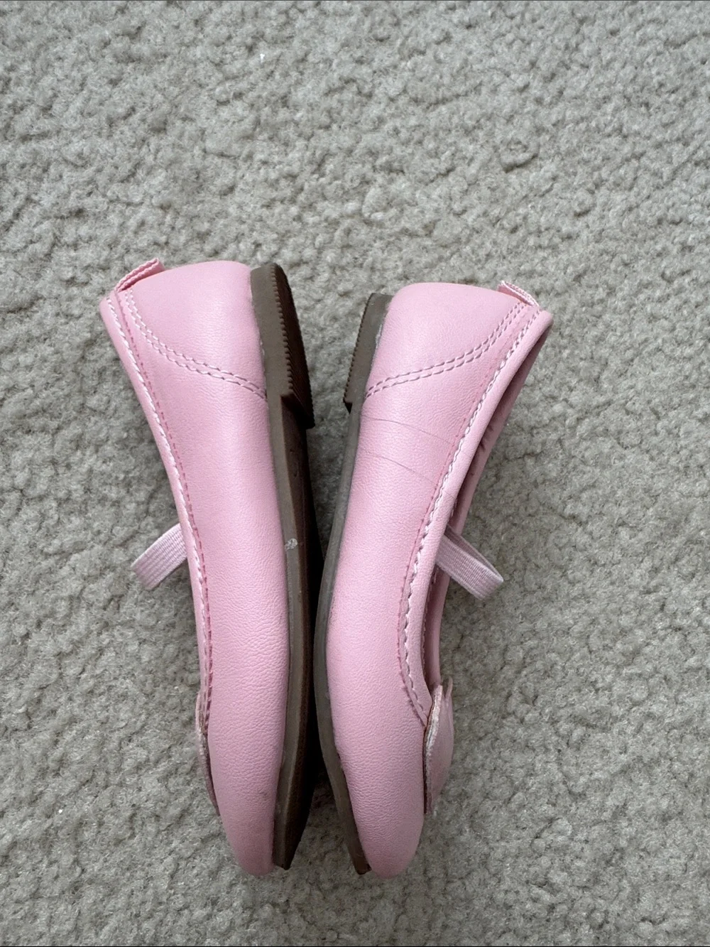 Carter's Pink Heart Mary Jane Ballet Flats - size 8